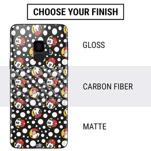 Disney Minnie Mouse Bubbles Face Pattern Galaxy S9 Skin